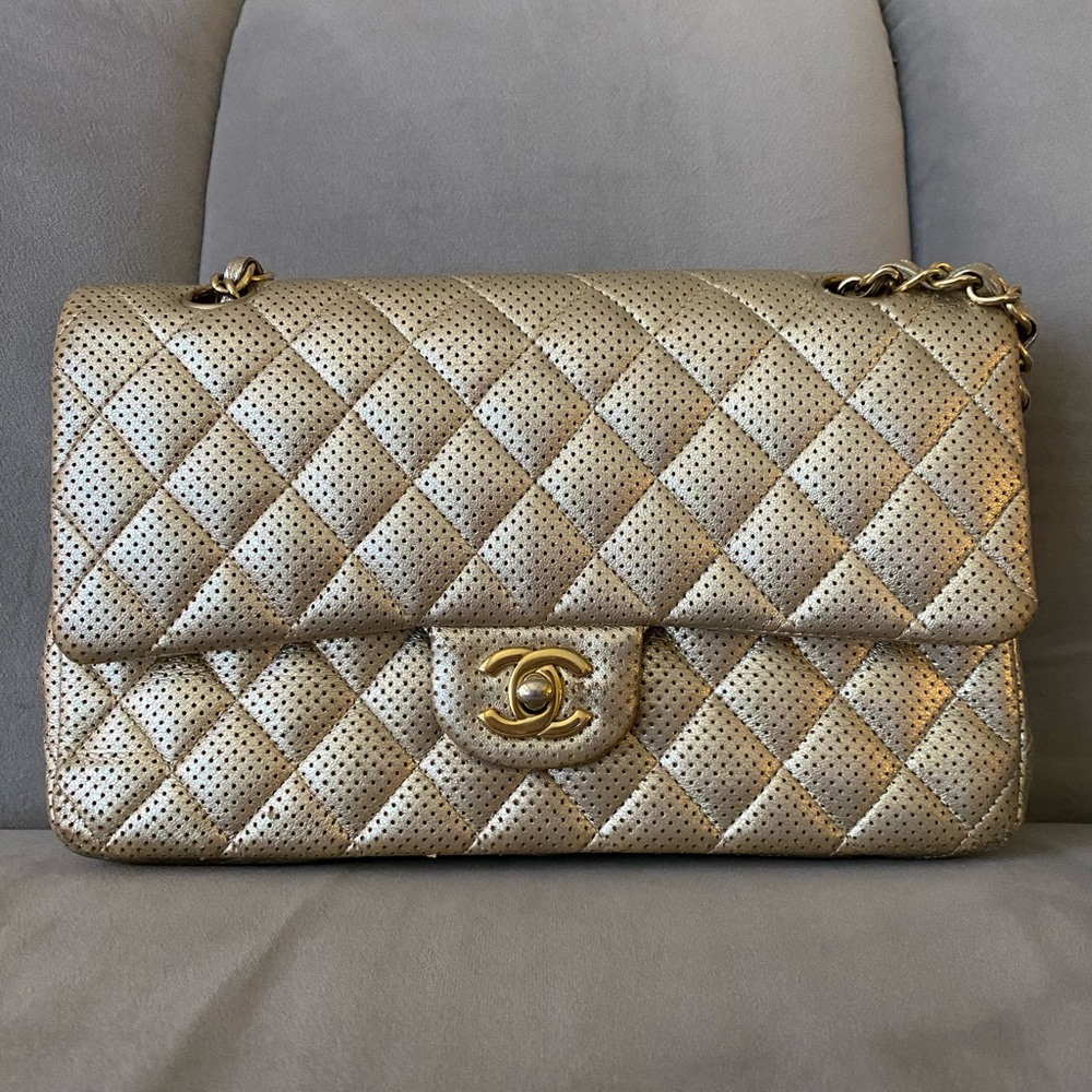 Chanel crossbody gold